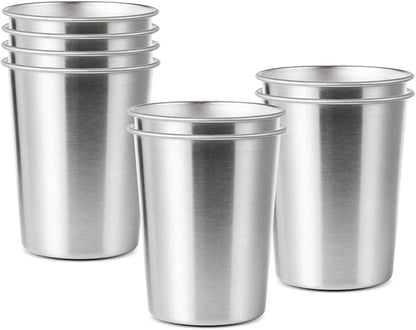 8 Pack 6 oz Stainless Steel Cups by YOLCAR