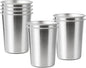 8 Pack 6 oz Stainless Steel Cups by YOLCAR
