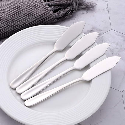 Buyer Star Cheese Butter Knife, Stainless Steel 18/10 6" Mini Desert Knives - Image 2