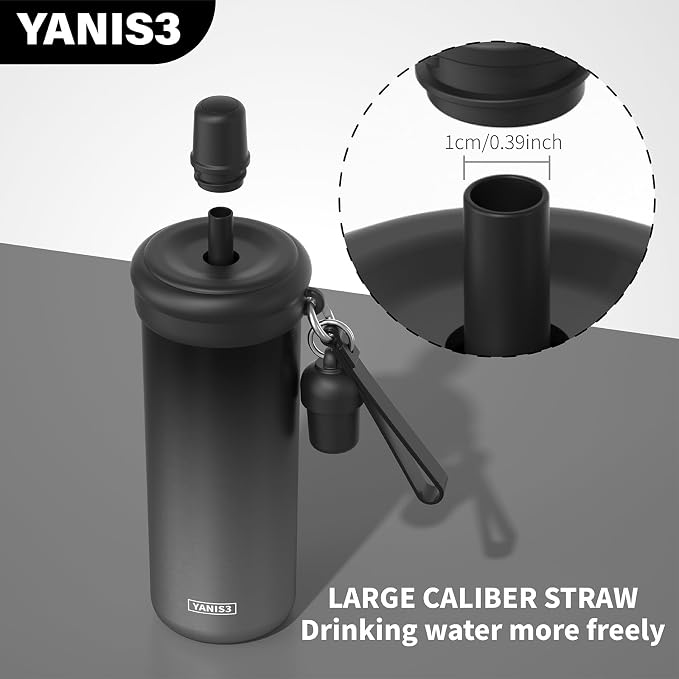 20 oz Thermo Cup with Straw, Thermal Insulated Car Cups with Hand Strap - Image 6