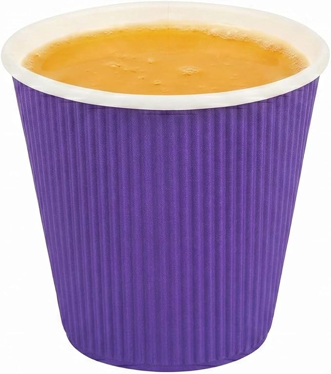 Restaurantware 8 Ounce Double Wall Disposable Coffee Cups, 500 Insulated Royal - Image 6