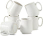 HASENSE Coffee Mugs Set of 6, 15 oz Ceramic Coffee Cups, Clay-Infused White | by Hasense