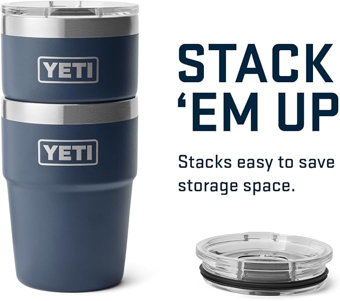 YETI Rambler 16 oz Stackable Tumbler, Vacuum Insulated, Stainless Steel - Image 6