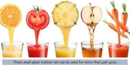BOHEM'S Small Juice Glasses, Mini Clear Glass Cups Tumblers, 5.1 Oz, Drinking - Image 6