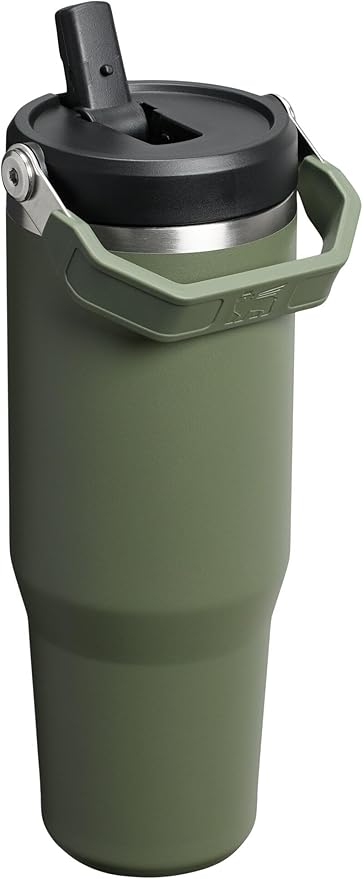 STANLEY IceFlow 2.0 Flip Straw Tumbler, 30 oz, Dried Pine | Easy Carry Handle | - Image 3