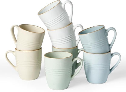 famiware Jupiter Coffee Mugs Set of 8, 13 oz Coffee Mug, Microwave and by Famiware