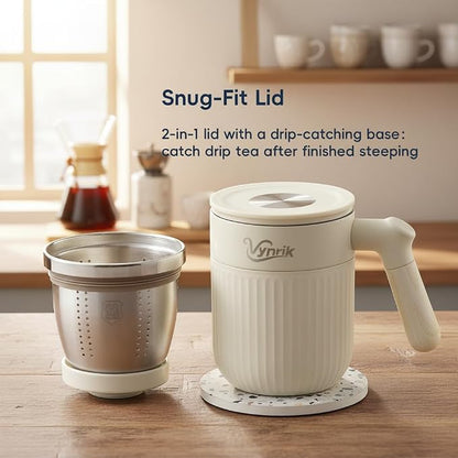 Tea Infuser Cup Doubles As Insulated Coffee Mug, Tea Cup - Image 4