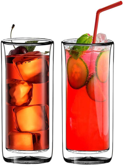 Sun's Tea 20oz Ultra Clear Strong Double Wall Insulated Thermo Glass Tumbler V3 by SunsTea