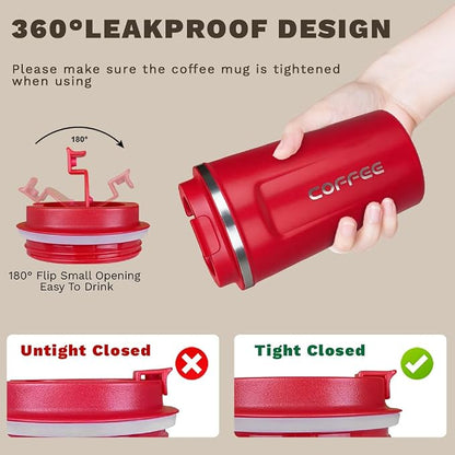 SPLMIFA Travel coffee mugs leak-proof, reusable coffee cup - Image 5