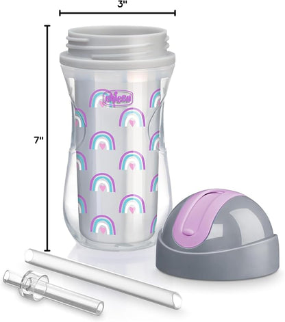 Chicco Insulated Straw Sippy Cup 12+ Months, 9oz Toddler Training Cup - Image 10