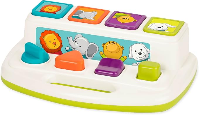 Battat Pop-Up Toy, Pop-Up Pals Cause-and-Effect Animal Toy, 4 Pals | 4 animal - Image 10