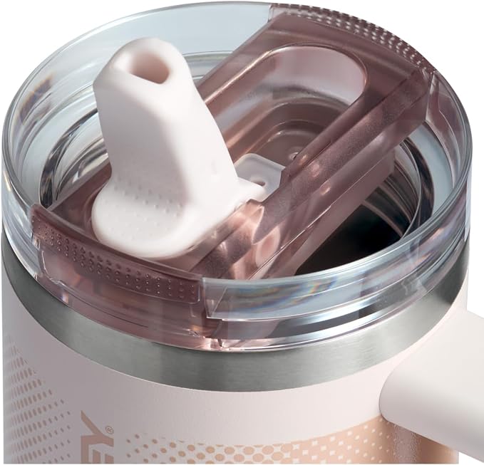 STANLEY Quencher ProTour Flipstraw Tumbler, 14 oz, Rose Quartz - Image 2