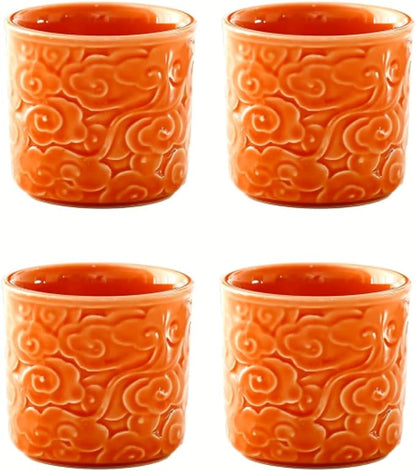 Ceramic Espresso Cups Set of 4-3oz Demitasse Cups by DicmracyCeramiccups