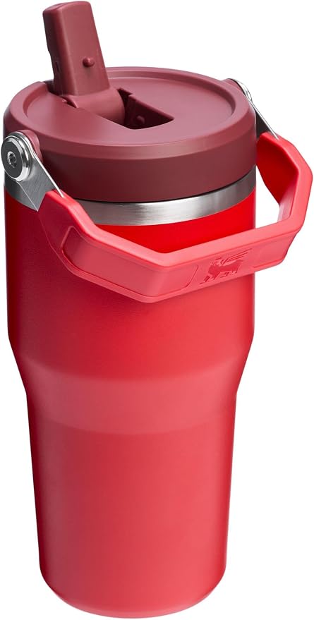 STANLEY IceFlow 2.0 Flip Straw Tumbler, 20 oz, Chili Red | Easy Carry Handle | - Image 3