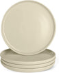 Amazon Basics Glazed Stoneware Dinner Plates, Ceramic 4-Piece Set, Microwave by AmazonBasics