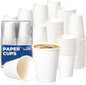 Fit Meal Prep 200 Pack 12 oz Disposable Paper Coffee Cups, Premium Hot Cups by FMPBRANDS