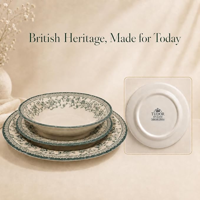 Royal 12-Piece Porcelain Dinnerware Set - Image 7