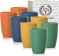 Homienly Wheat Straw Cups, Premium Alternative to Plastic Cup Set of 8 by HOMIENLY