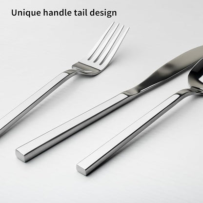 Alata Cube 20-Piece Forged Flatware Set, Service - Image 2