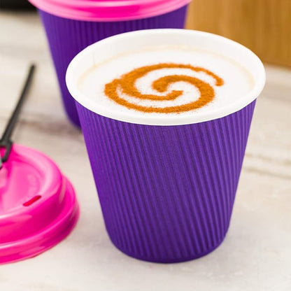 Restaurantware 8 Ounce Double Wall Disposable Coffee Cups, 500 Insulated Royal - Image 10