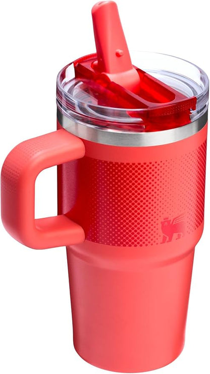 STANLEY Quencher ProTour Flipstraw Tumbler, 20 oz, Hot Coral Fade | Built-In - Image 3