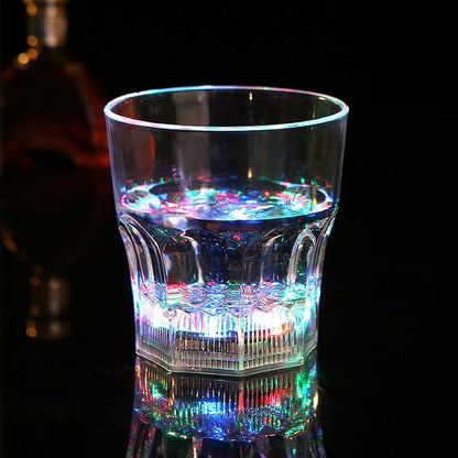 Flash Light Up Cups Glowing LED Beer Wine Whisky Liquor Crystal Glasses Tumbler by Unknown