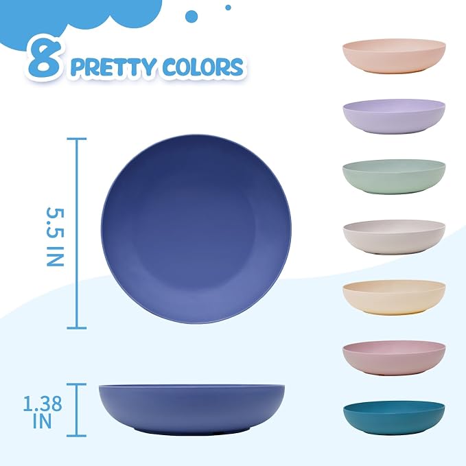 Cat Dishes Whisker Friendly, Shallow Wide Pet Food and Water Bowl, Durable - Image 2