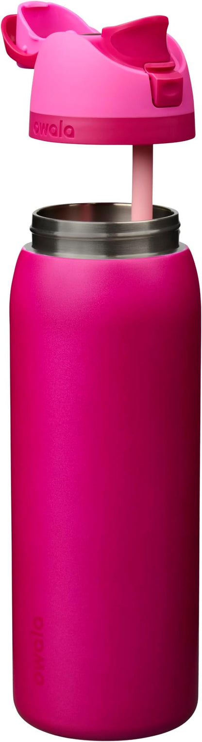Owala FreeSip Stainless Steel Water Bottle 40 oz Read My Lips - Image 2