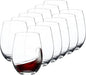 FAWLES Stemless Wine Glasses Set of 12, 15 Ounce Smooth Rim Standard Wine Glass by FAWLES