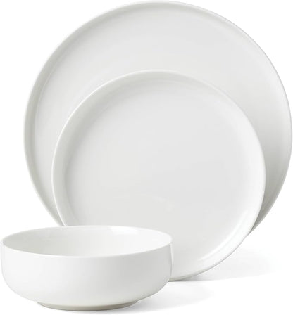 Oneida 899204 24 Seven White 18-Piece Dinnerware Set, Service For 6