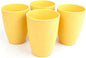 Wheat Straw Cups set of 4, Unbreakable Drinking Cup | 12 Oz Reusable Cups by Soptalles