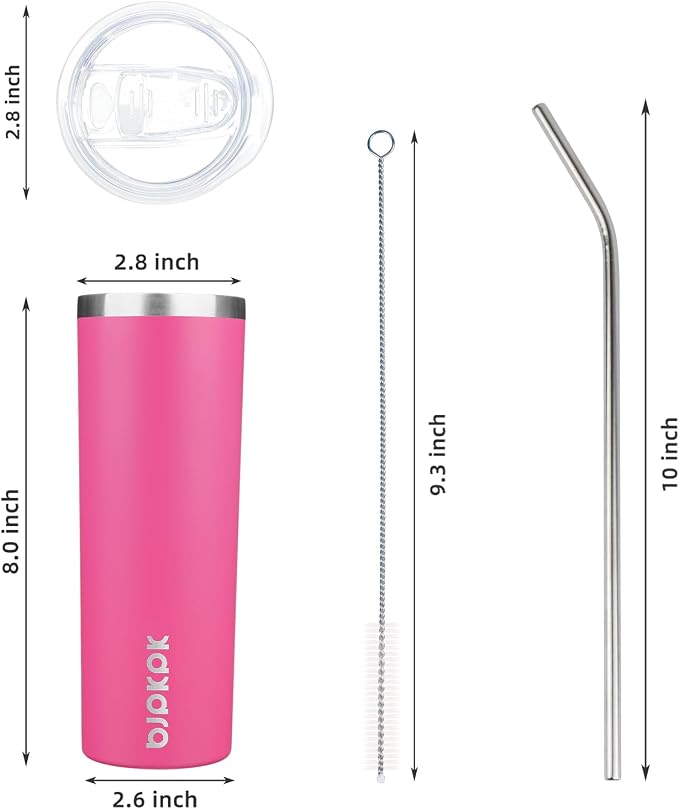 BJPKPK 20 oz 2 Pack Skinny Tumbler - Image 3
