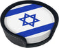 Israel Flag Coasters for Drinks by Unknown