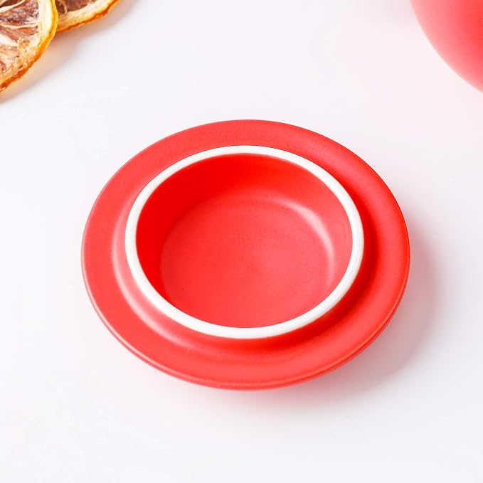 Yundu 12 OZ Matte Red Ceramics Teacup - Image 7