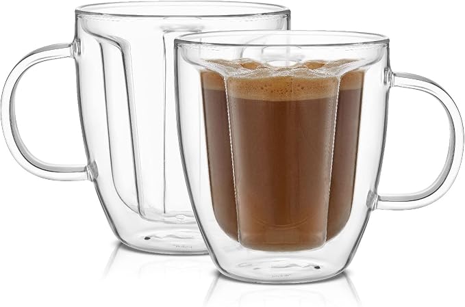 JoyJolt Disney Mickey Mouse 3D Glass Cups Set of 2, 10oz Insulated Double Wall - Image 7