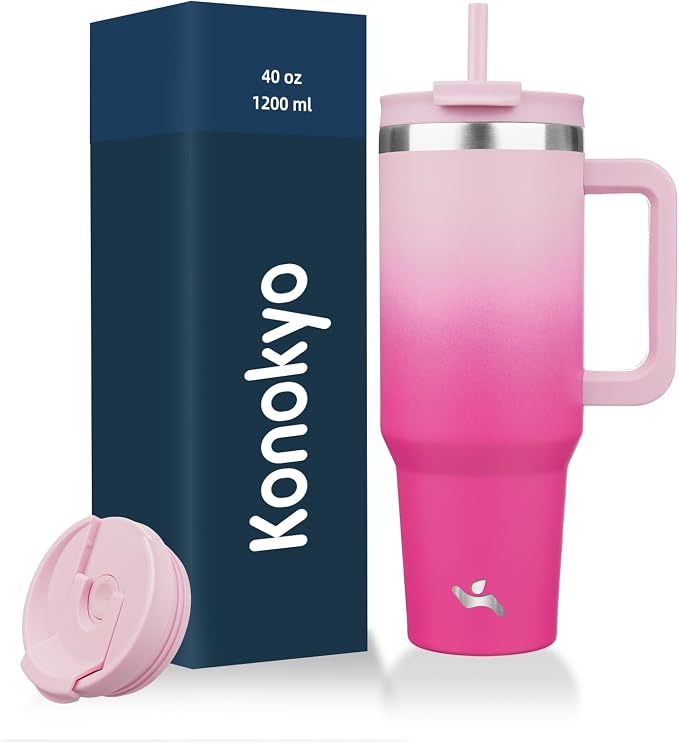 Konokyo 40 oz Insulated Tumbler Water Bottle by Konokyo