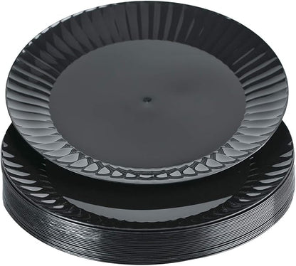 Party Essentials Deluxe Quality Hard Plastic 9-Inch Round Party/Luncheon Plates - Image 5