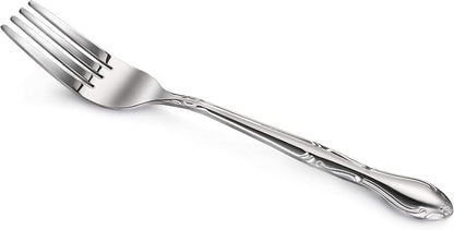 New Star Foodservice Rose Pattern 18/0 Stainless Steel Dinner Fork, Commercial - Image 2