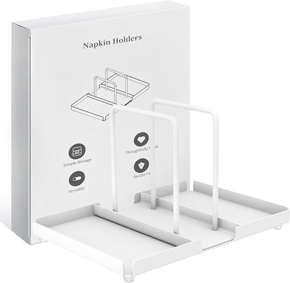 Napkin Holder for Table with Salt and Pepper Shakers Caddy, Standing Paper - Image 4