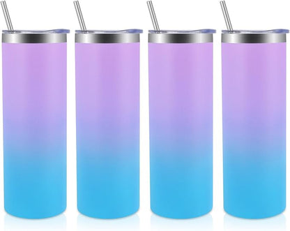 Volhoply 4 Pack Skinny Tumblers by LiveFully%EF%BC%8CDrinkFreely%E2%80%94KeepGoingwithVolhoply%EF%BC%81