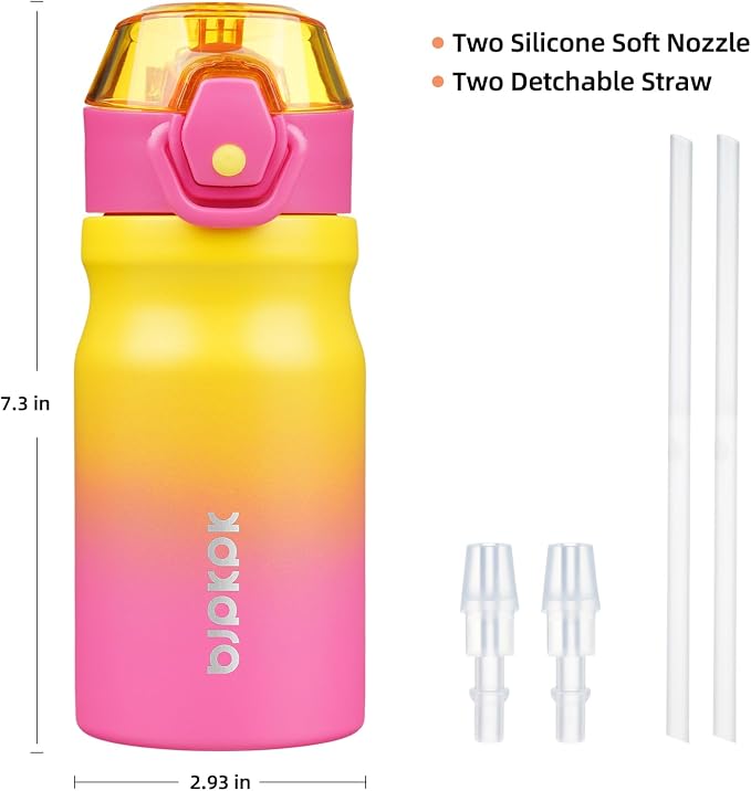 BJPKPK 14 oz Insulated Water Bottle, Stainless Steel Flask | Leak Proof Locking - Image 4