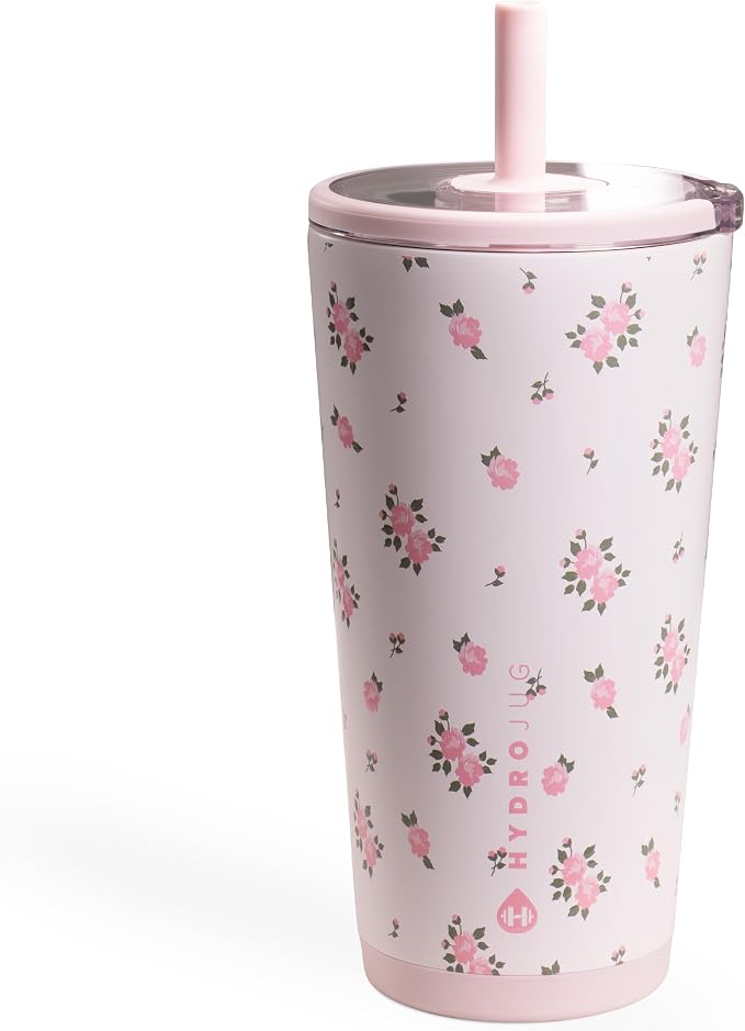 HydroJug Everyday Tumbler 20 oz, Ceramic-Lined Straw Cup by Hydrojug