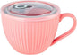 24oz Soup Mug with Handle & Lid, Microwave Soup Bowl/Cup, Ice Cream and by Hoilse