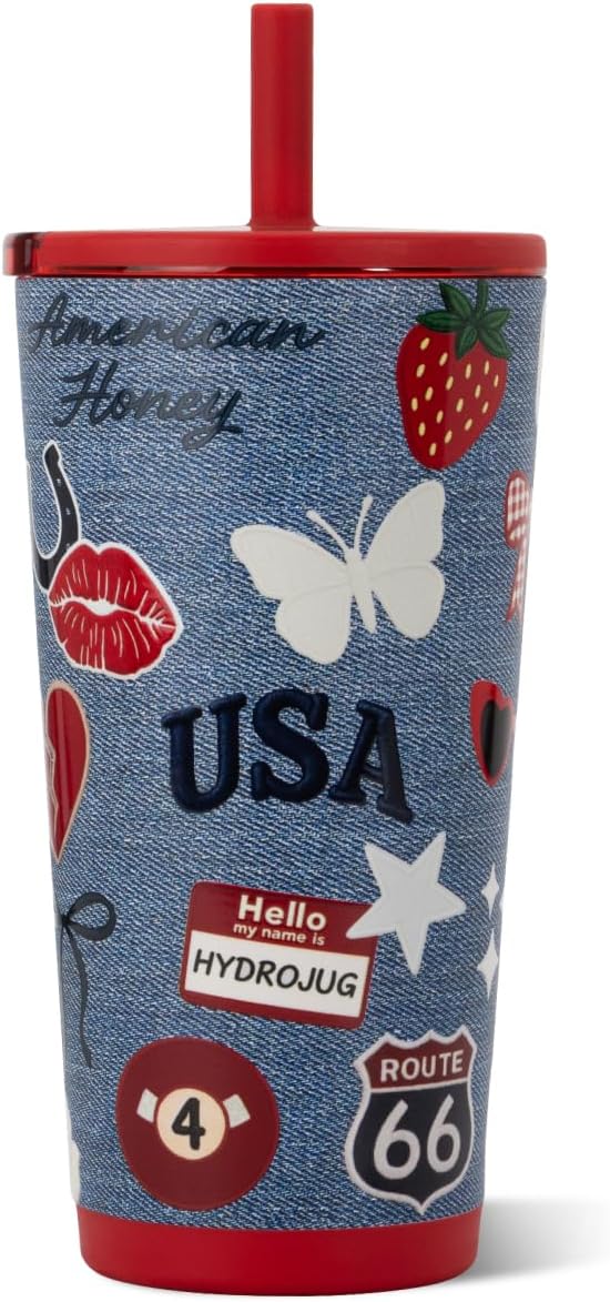 HydroJug Everyday Tumbler 20 oz, Ceramic-Lined Straw Cup, American Honey - Image 2
