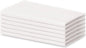 Blue Needles Solid Cloth Napkins Set of 6 White 100% Cotton Dinner Napkins 18x18 inches - Soft, Reusable, Absorbent & Washable Linen, Ideal for Christmas Events, Parties & Everyday Use