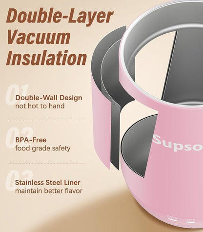 Supsonic - 16oz Self Heating Coffee Mug, Smart Heated Coffee Mug Faster - Image 6