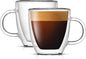 JoyJolt Savor Double Wall Insulated Glasses Espresso Mugs by JoyJolt