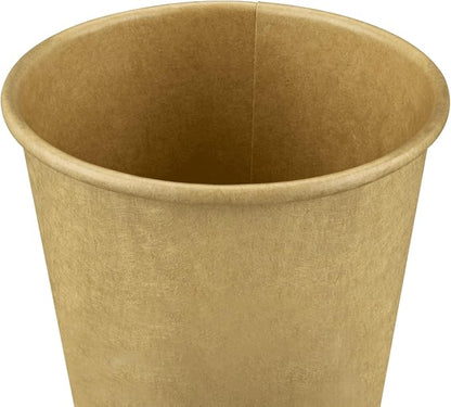 Karat 10oz Kraft Paper Coffee Cups Disposable, Leak-Resistant Double Poly-Lined - Image 6