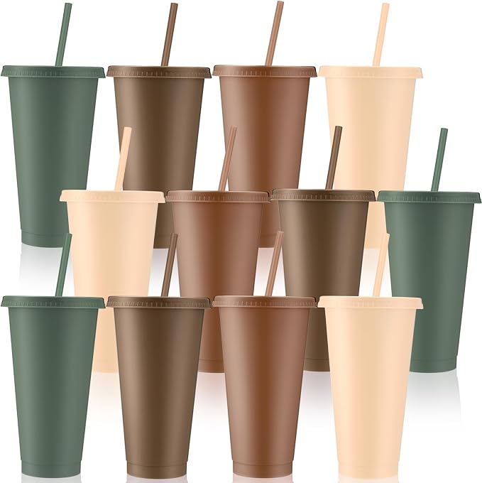 Skylety 12 Pcs Woodland Plastic Cups by Skylety
