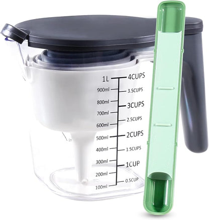 11-Pc Measuring Cups and Spoons Set, Stackable by Recogwood